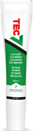 Tec7 tube universele kit 100ml wit - 535205000
