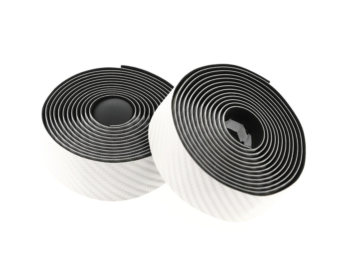 Buzaglo Tecora e stuurlint magnifique carbon look, ø2.5x30mm, 2m,wit