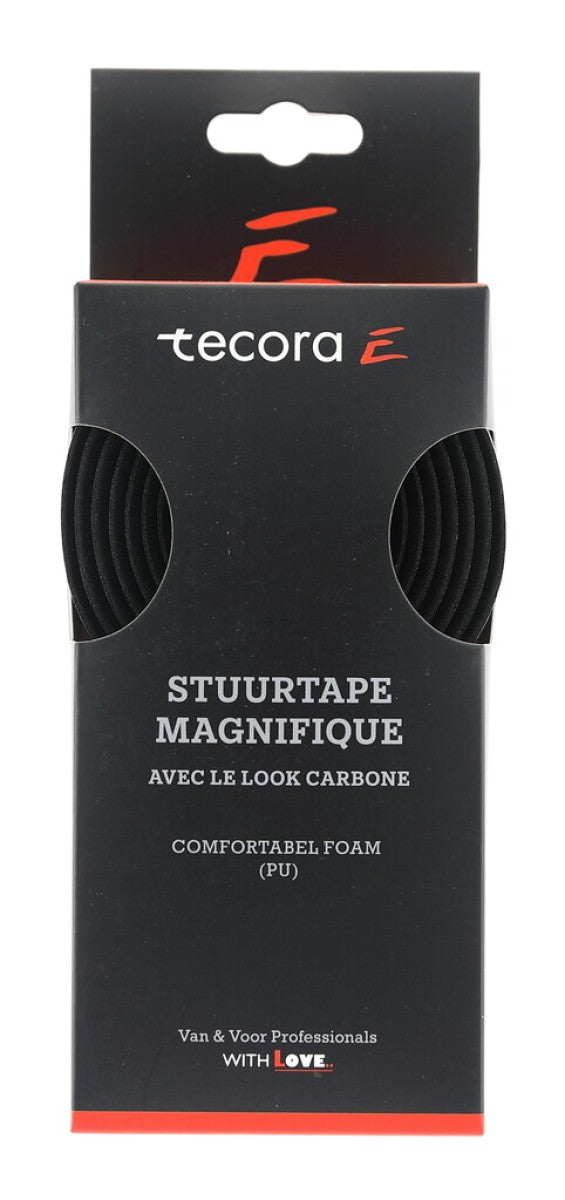 Buzaglo Tecora e stuurlint magnifique carbon look, ø2.5x30mm, 2m, zw