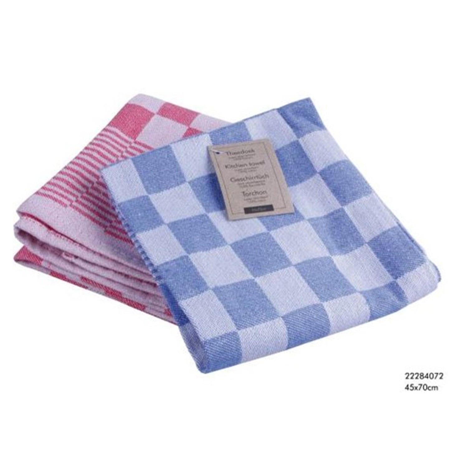 Kitchen Tools Theedoek katoen ruit blauw,rood of zwart
