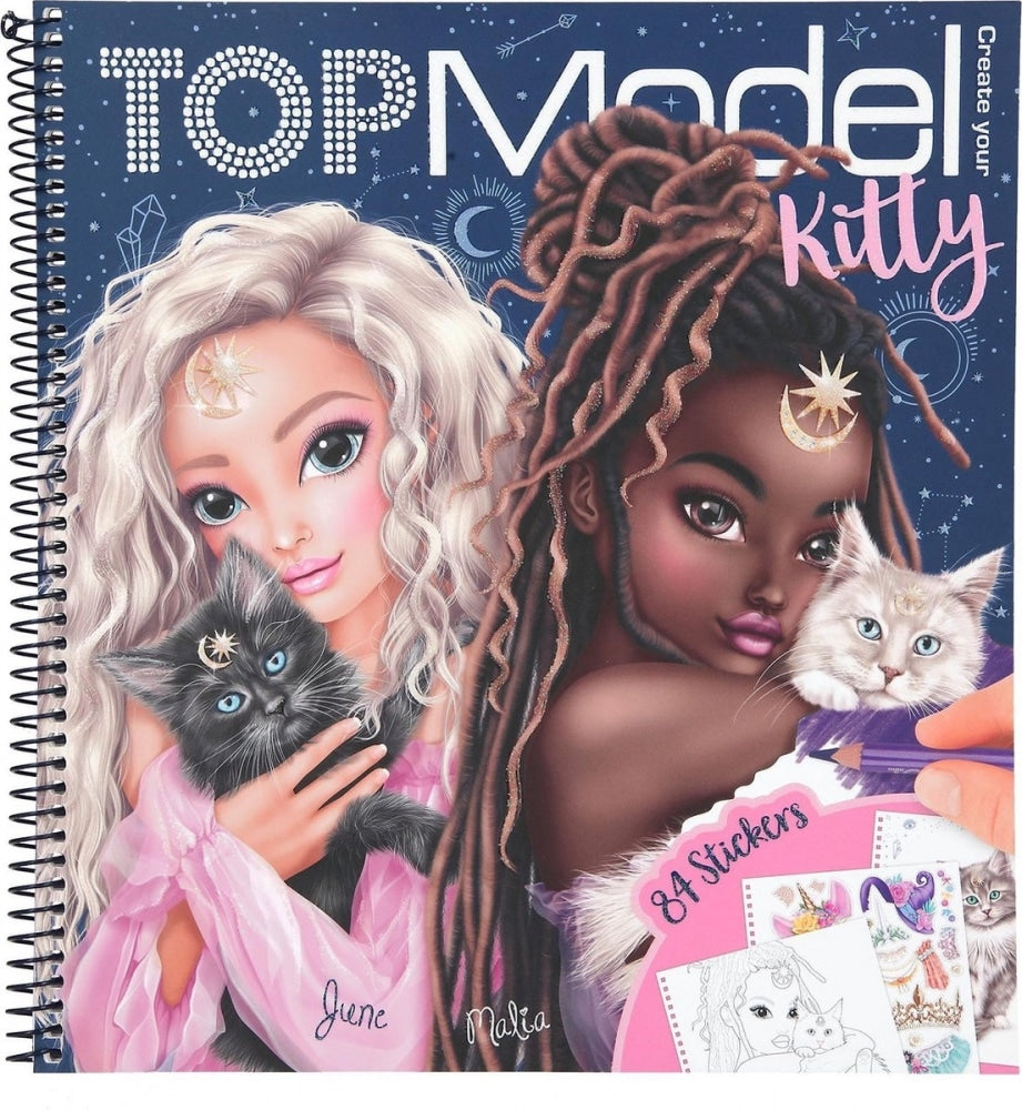 Van Der Doelen Topmodel - create your kitty in moonlight kleurboek