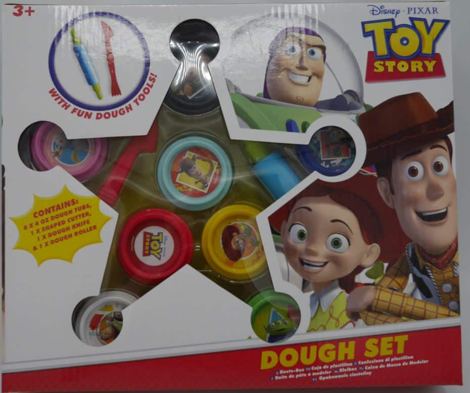 Jonotoys Toy story klei set met 8 potjes klei en mes met roller