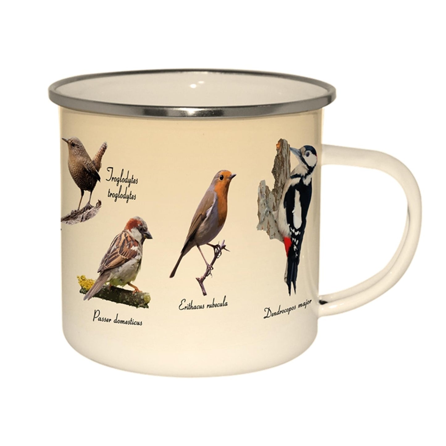 Esschert Design emaille mok vogels