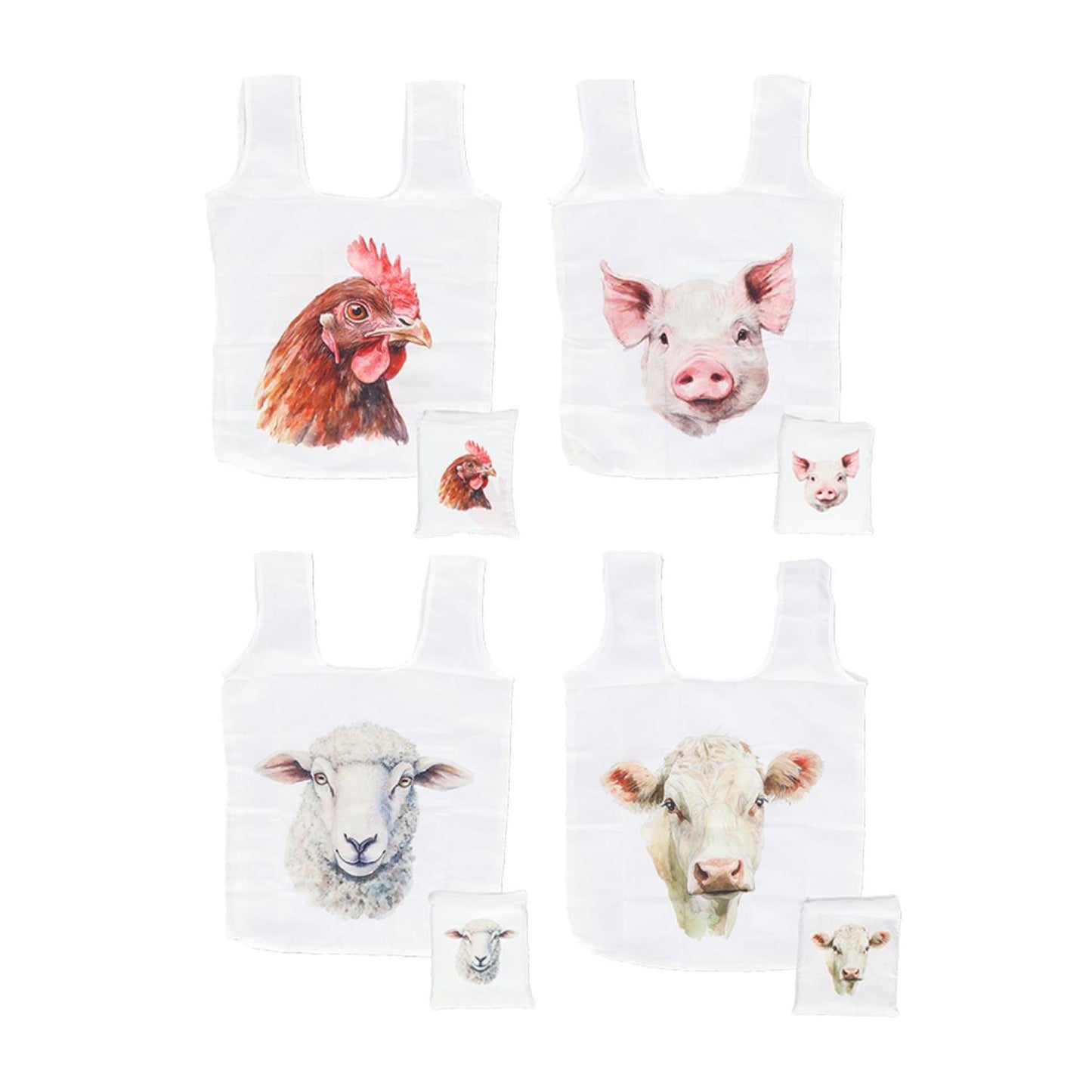 Esschert Design opvouwbare tas boerderij