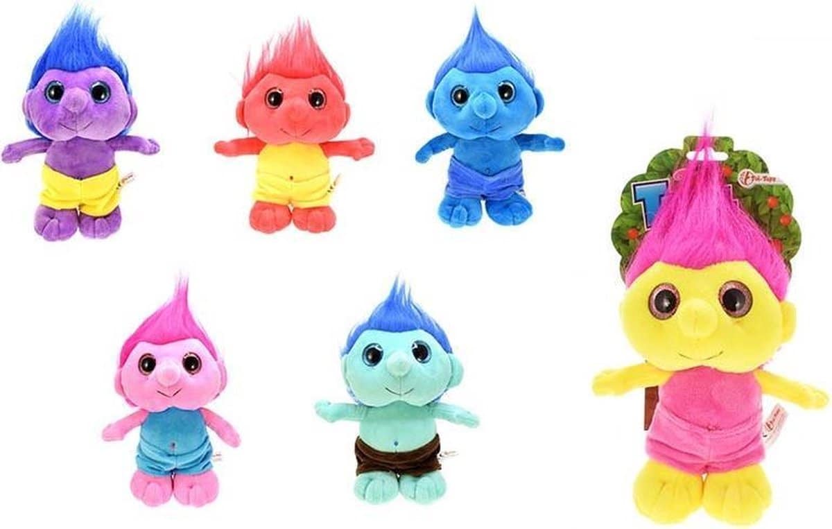 Toi-Toys Trolls pluche figuren ass 20 cm groot