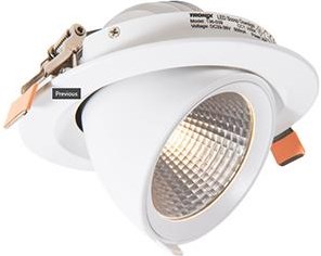 Enzo Tronix led downlighter wit 18-30w 3000k banaan model 45gr - led2355