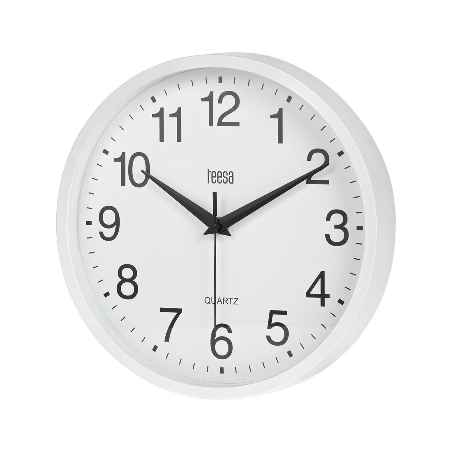 Teesa wandklok ø25cm wit