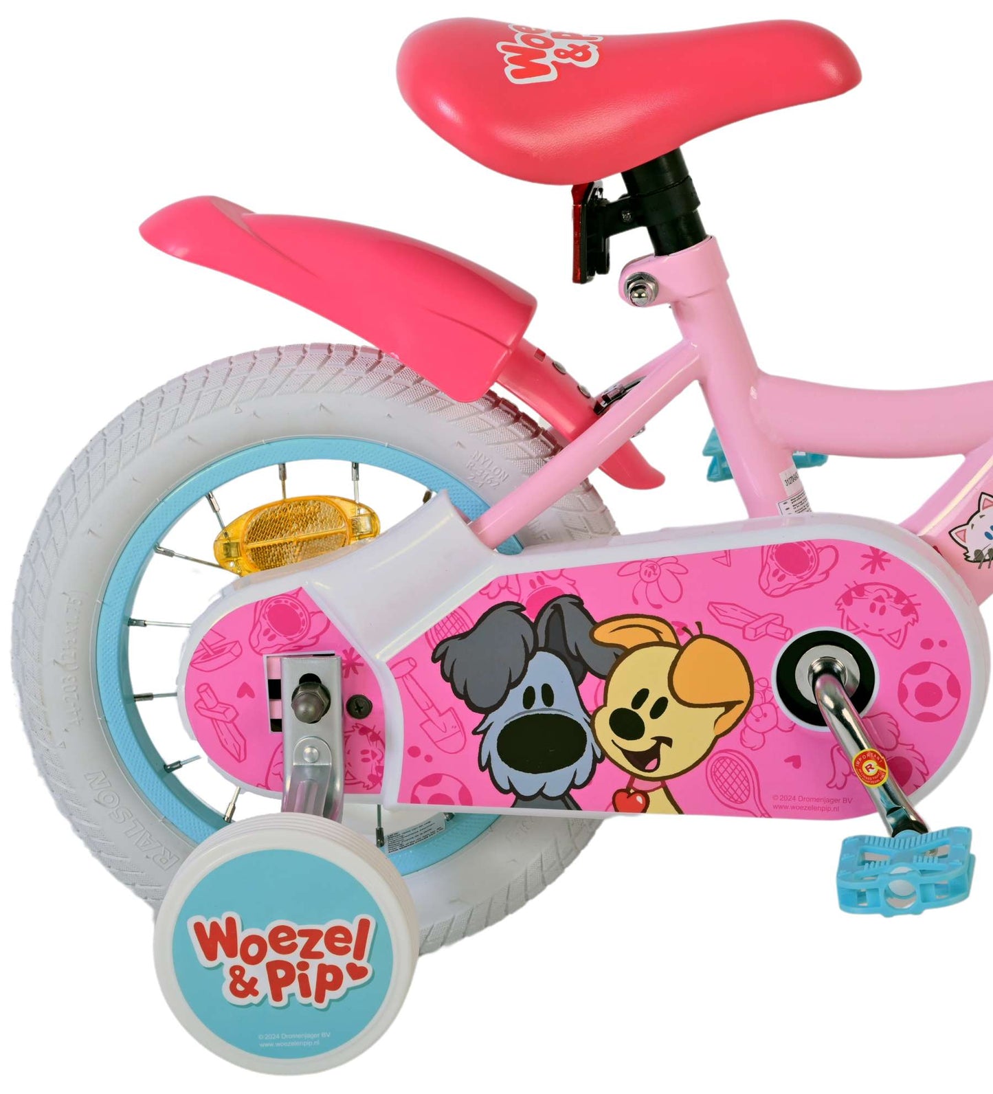 Volare Woezel pip kinderfiets - meisjes - 12 inch - roze