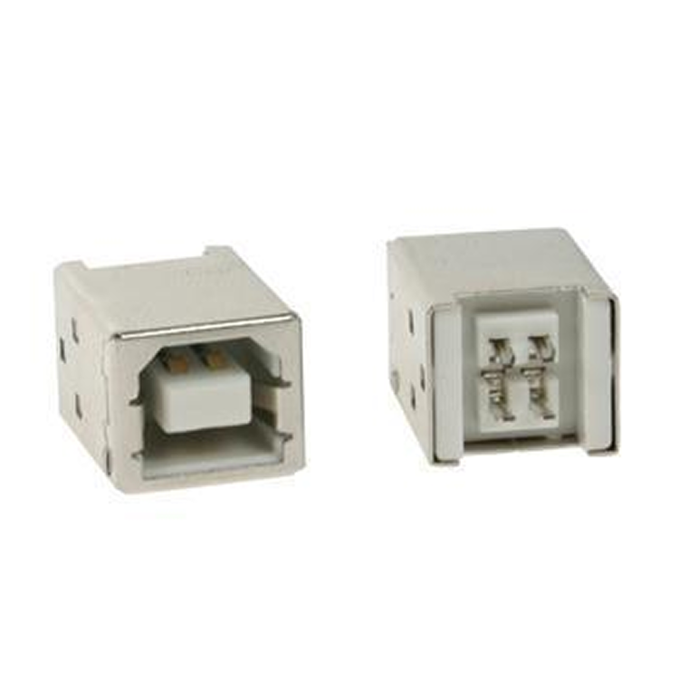 USB B Enkelvoudige connector 180°