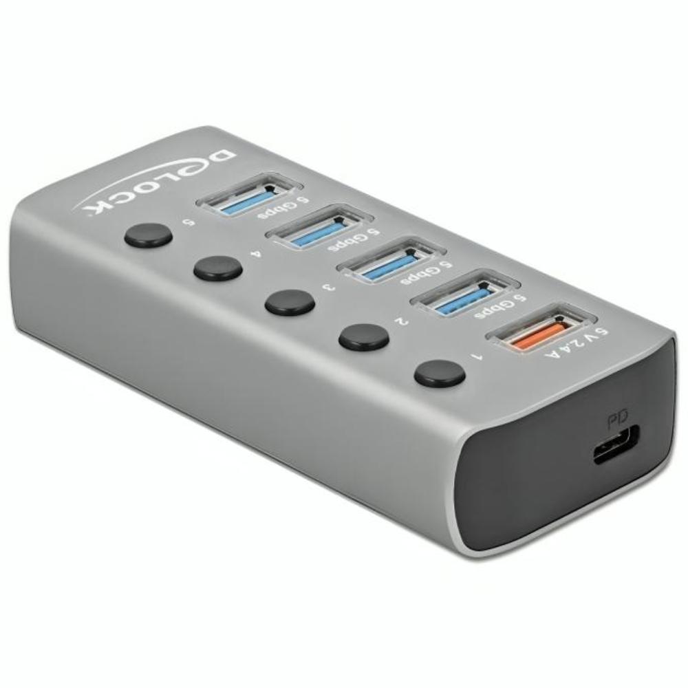 USB C naar A + B hub - 5 poorten