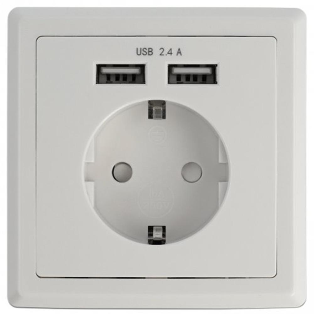 USB C + A inbouw stopcontact