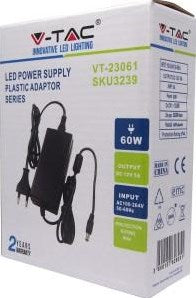 V-Tac led driver 60w voor led strips 12v 4379330