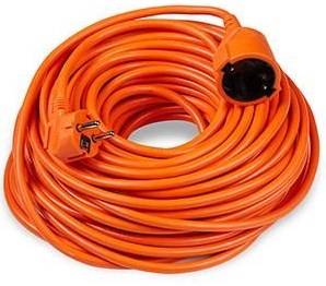 Enzo Verlengsnoer | pvc | oranje | 2x1,5qmm | 20m | technik