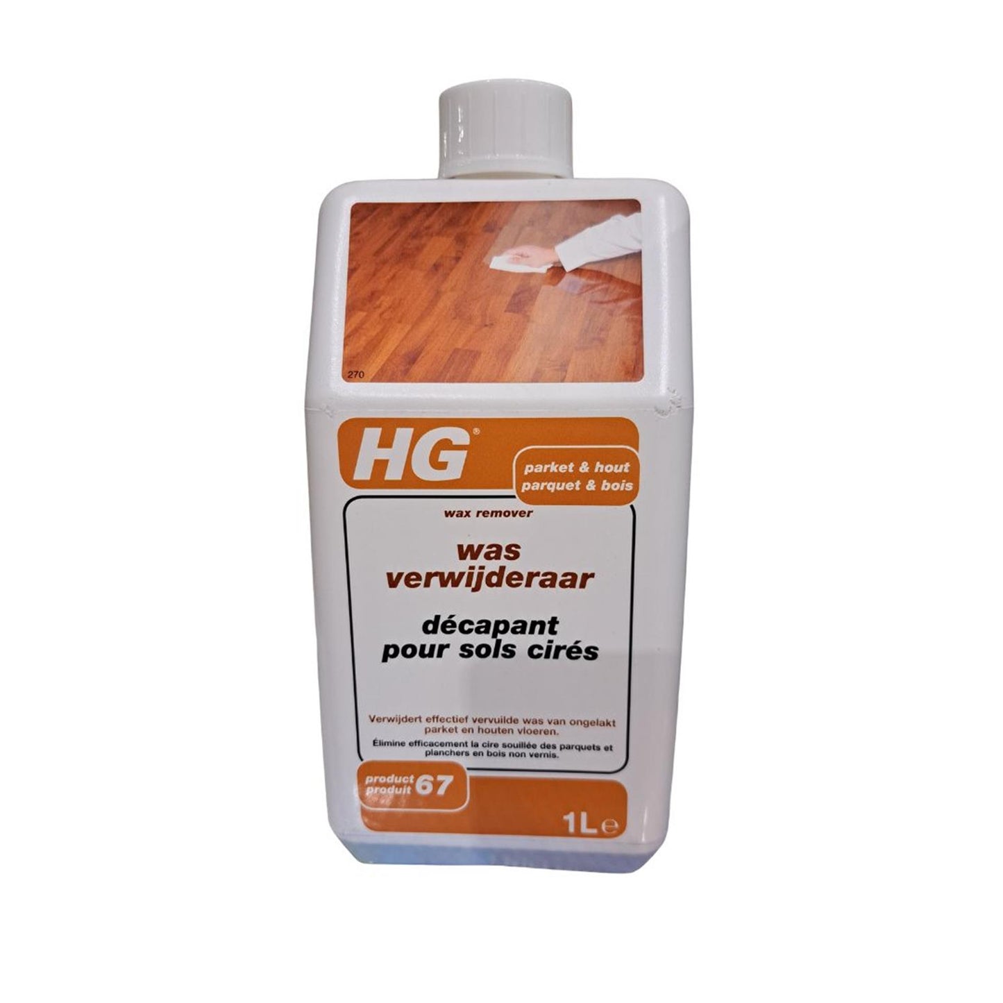 HG parket hout was verwijderaar 1l