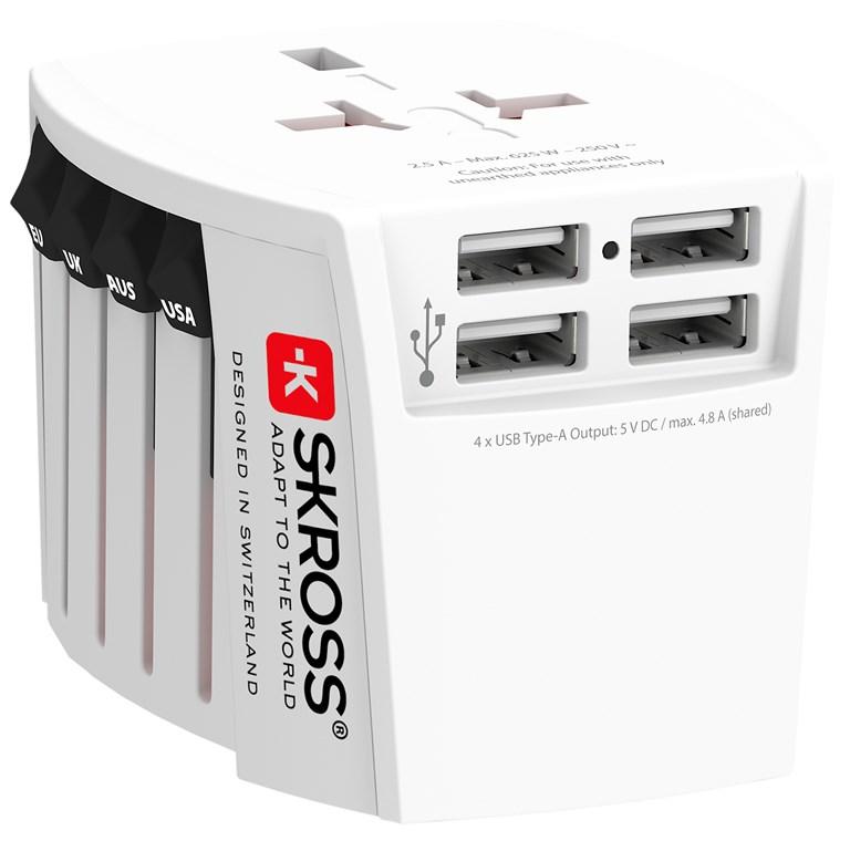 Skross Reisstekker met usb a