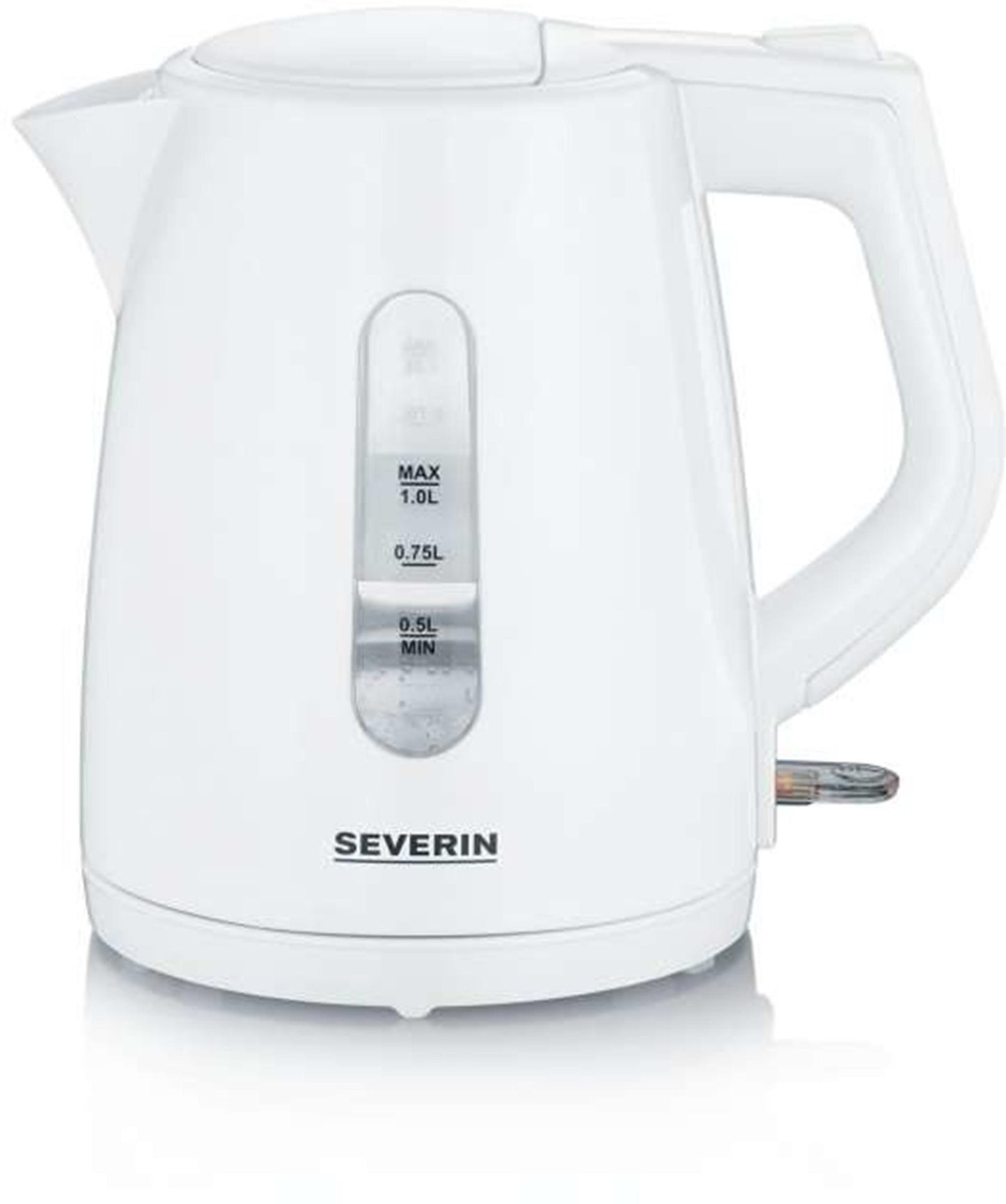 Severin waterkoker wit 1,0 ltr snoerloos 2200w