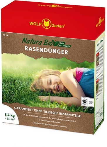 Wolf Garten natura bio gazonmest nr 3,4 kg - 3852510