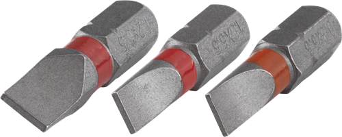 Wolfcraft bits solid | sleuf 0.8x5.5, 1.0x5.5, 1.2x6.5 | 3-delig - 1338000