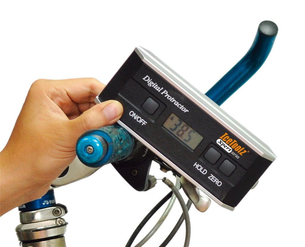 IceToolz Xpert hoekmeter digitaal voor zadel- en stuurelementen, e371