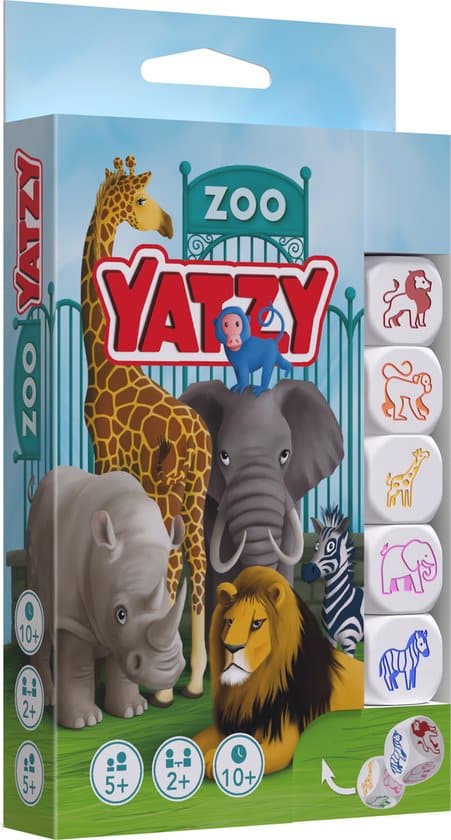 Yatzy Smart games dierentuin het dierentuinspel met de dobbelstenen