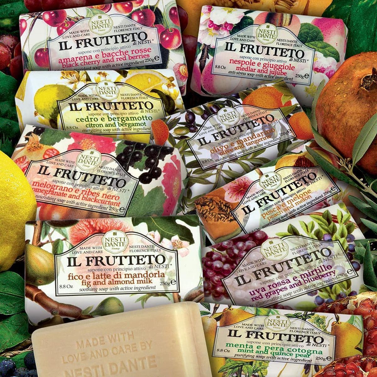 Nesti Dante il frutetto citron bergamot zeep 250gr.
