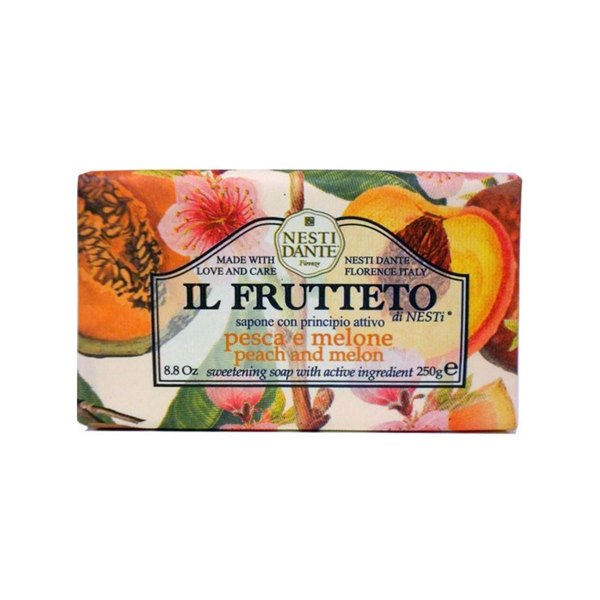 Nesti Dante il frutteto peach melon zeep 250gr.