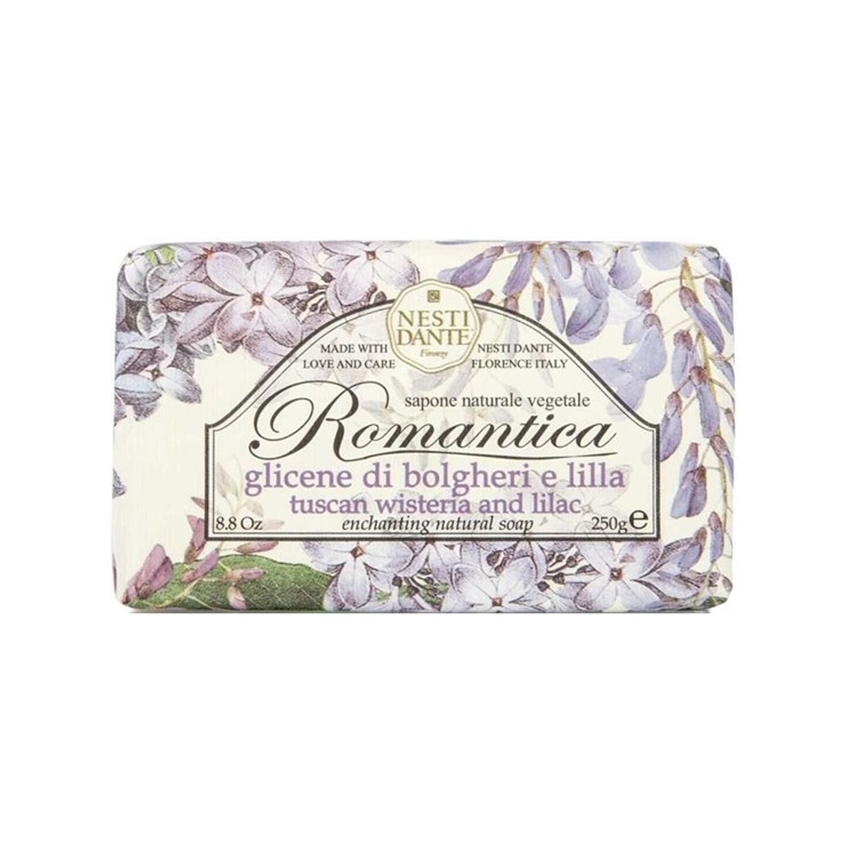 Nesti Dante romantica tuscan wisteria liliac zeep 250gr.