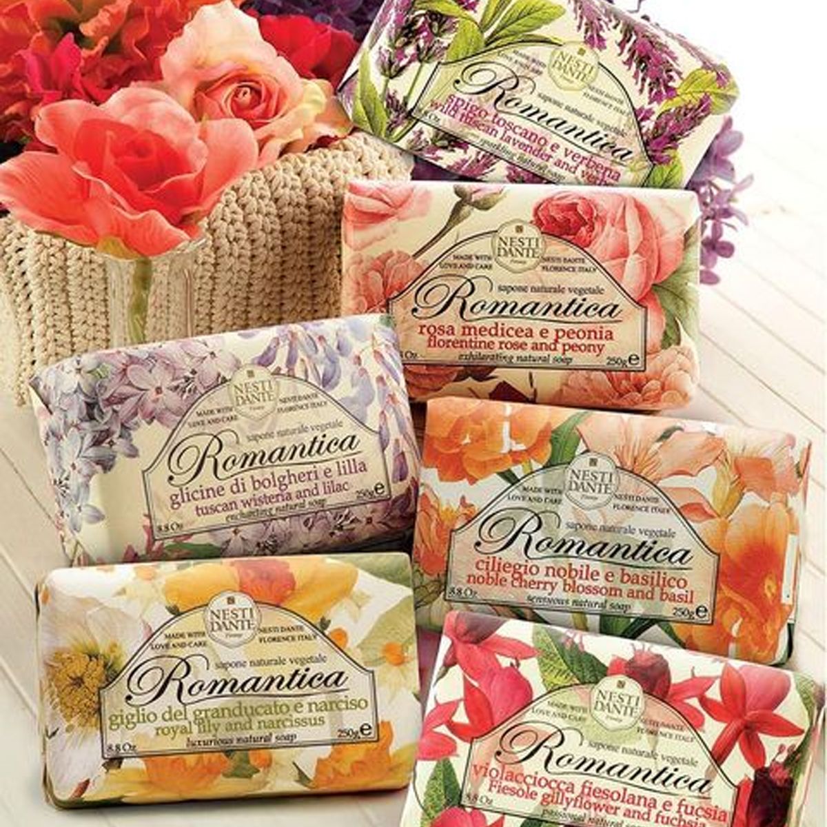 Nesti Dante romantica fiesole gillyflower fucsia zeep 250gr.