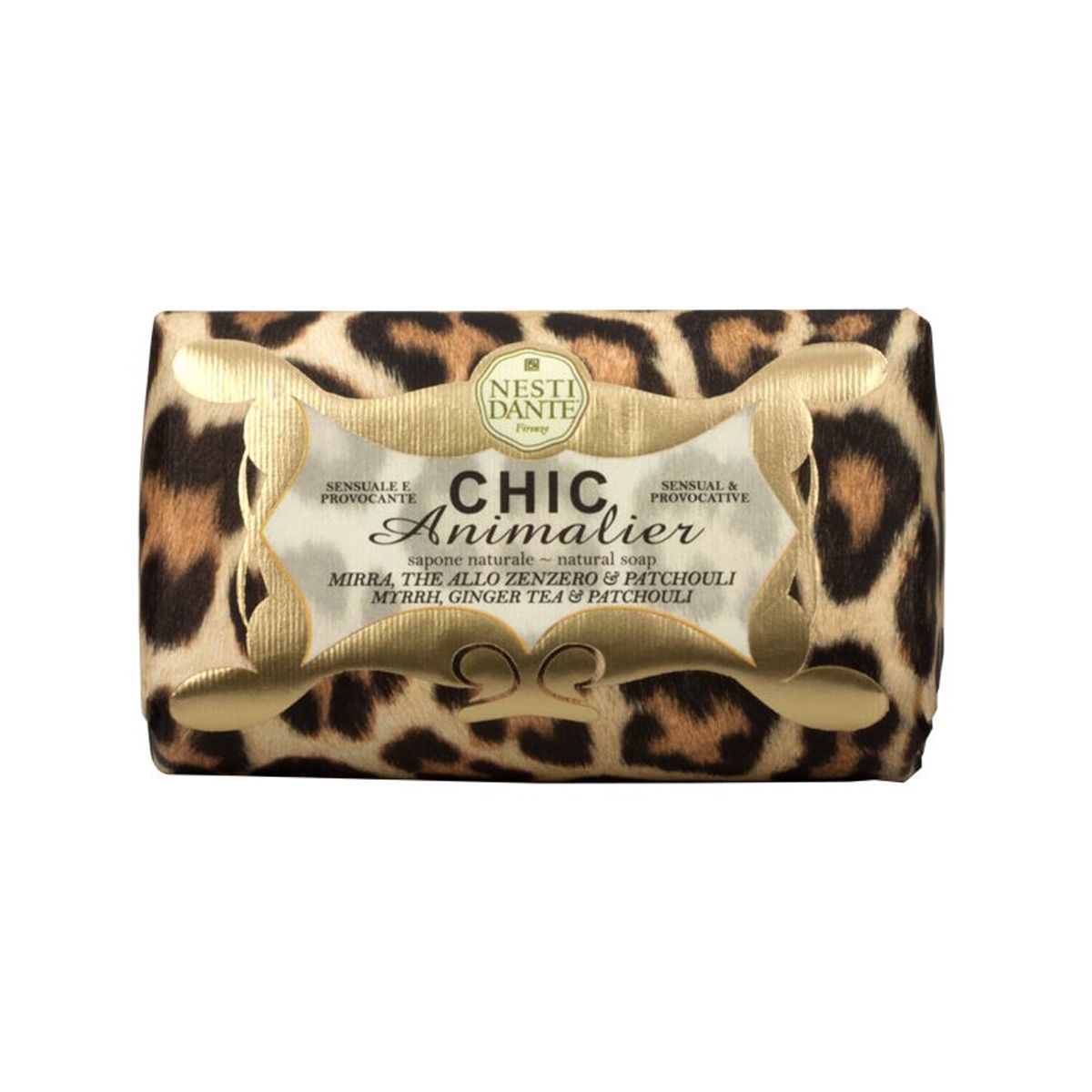 Nesti Dante chic animalier myrrh ginger tea patchouli zeep 250gr.