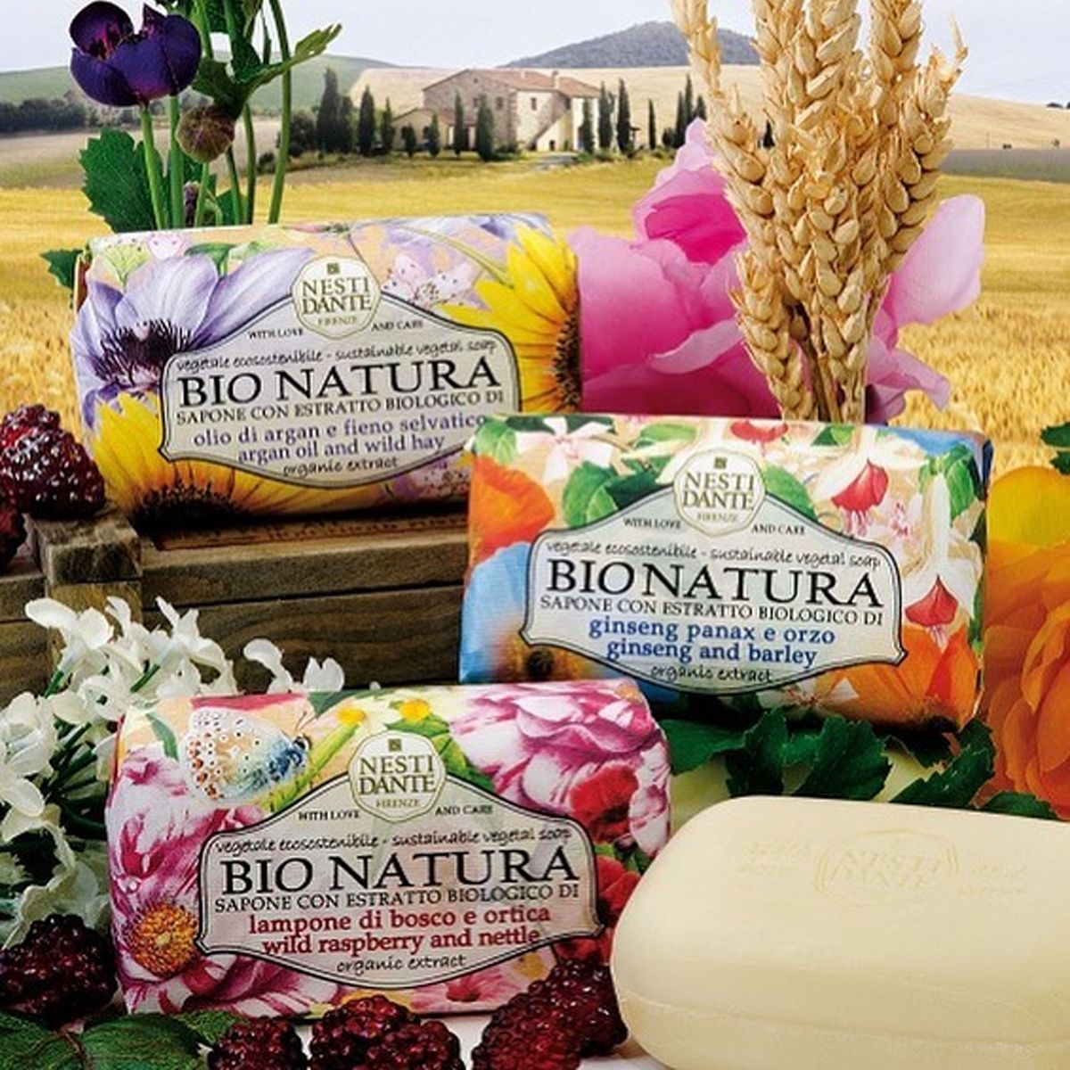 Nesti Dante bionatura wild raspberry nettle zeep 250gr.